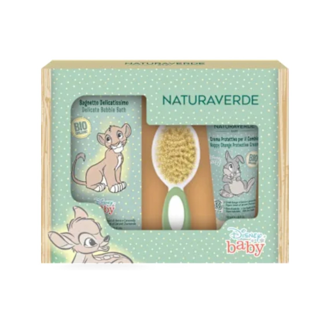 Naturaverde Cofanetto Neonato Pasta Cambio, Detergente e Spazzola