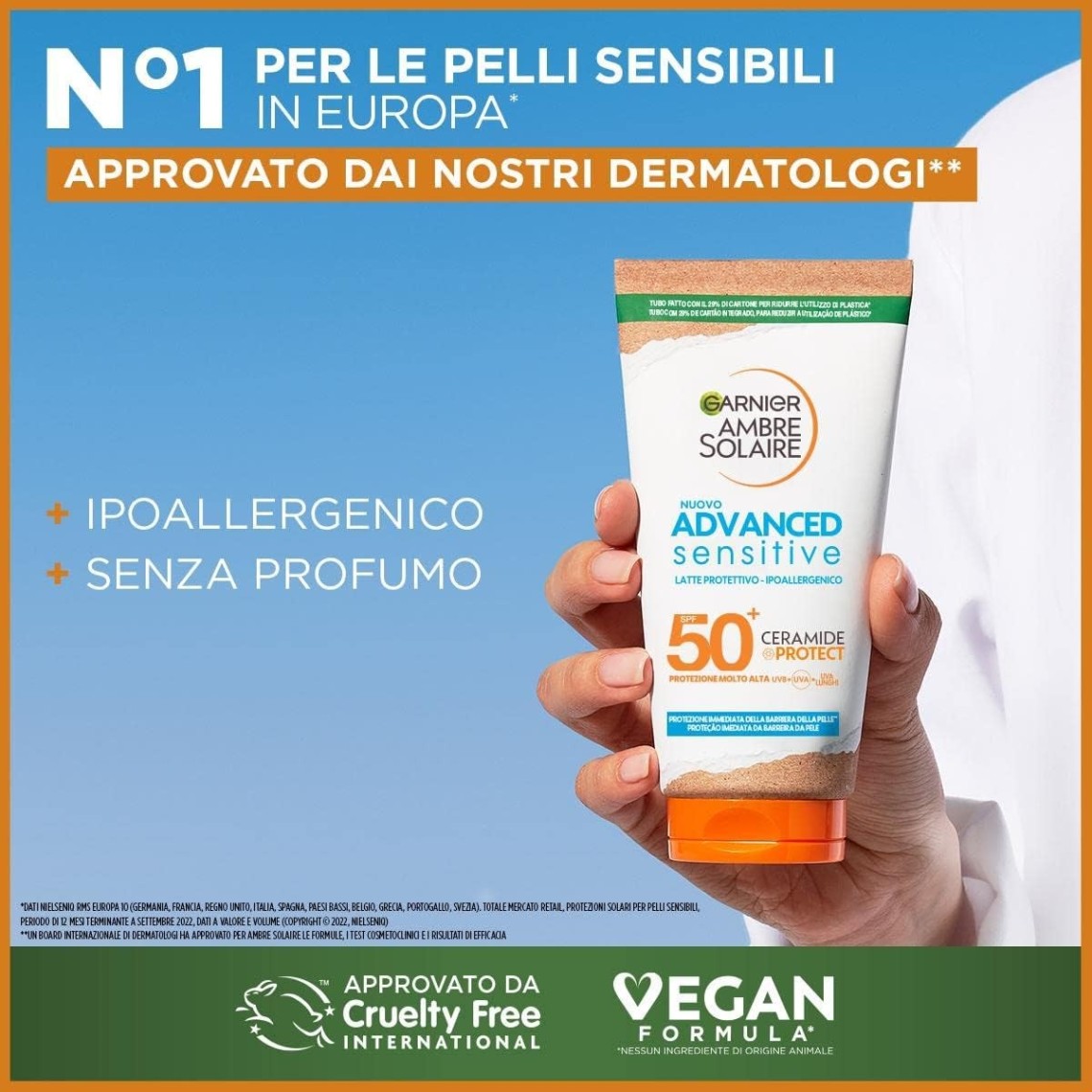 Garnier Ambre Solaire Advanced Sensitive Latte SPF 50+ 175ml
