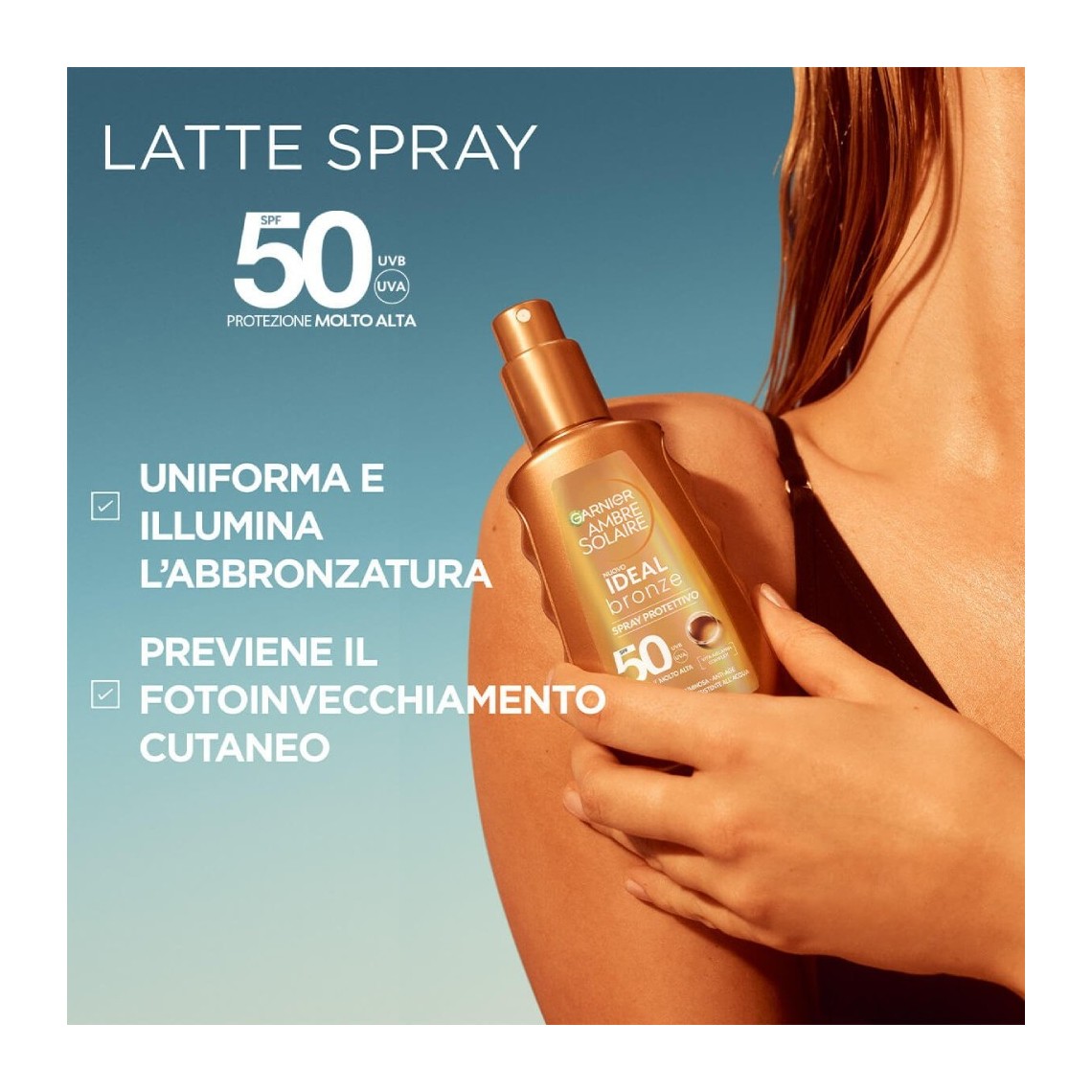 Garnier Ideal Bronze Spray SPF50 150ml | Ambre Solaire
