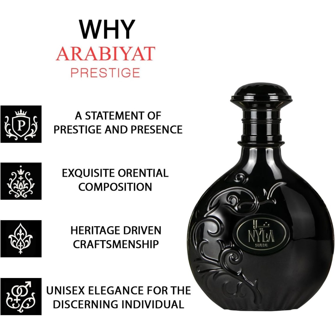 Arabiyat Prestige Nyla Suede EDP 80ml | Profumo Unisex