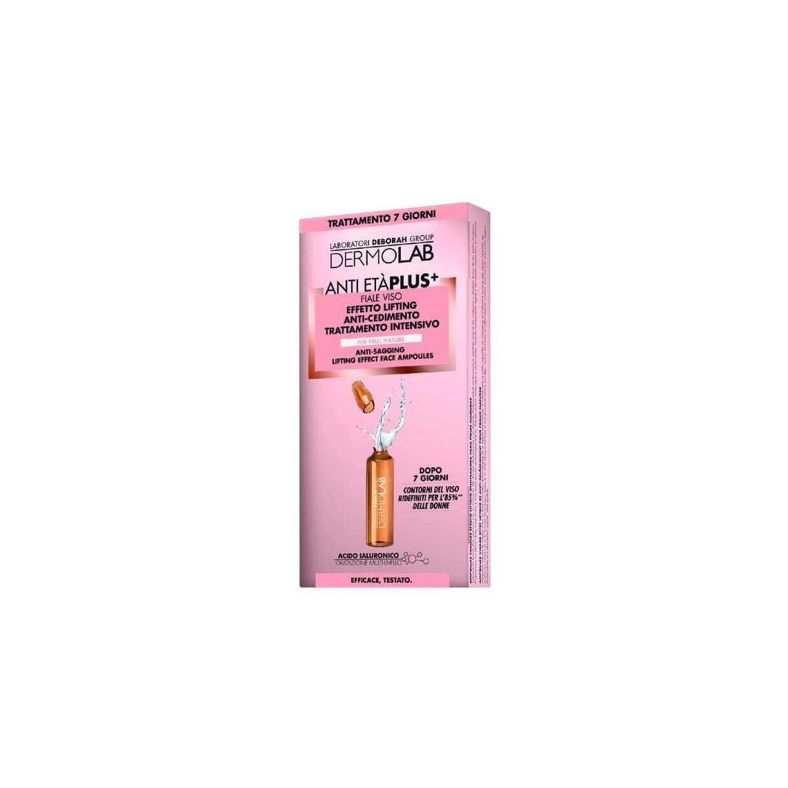Dermolab Fiale Viso Anti Età Plus Viso e Collo 7 Fiale da 1,8ml
