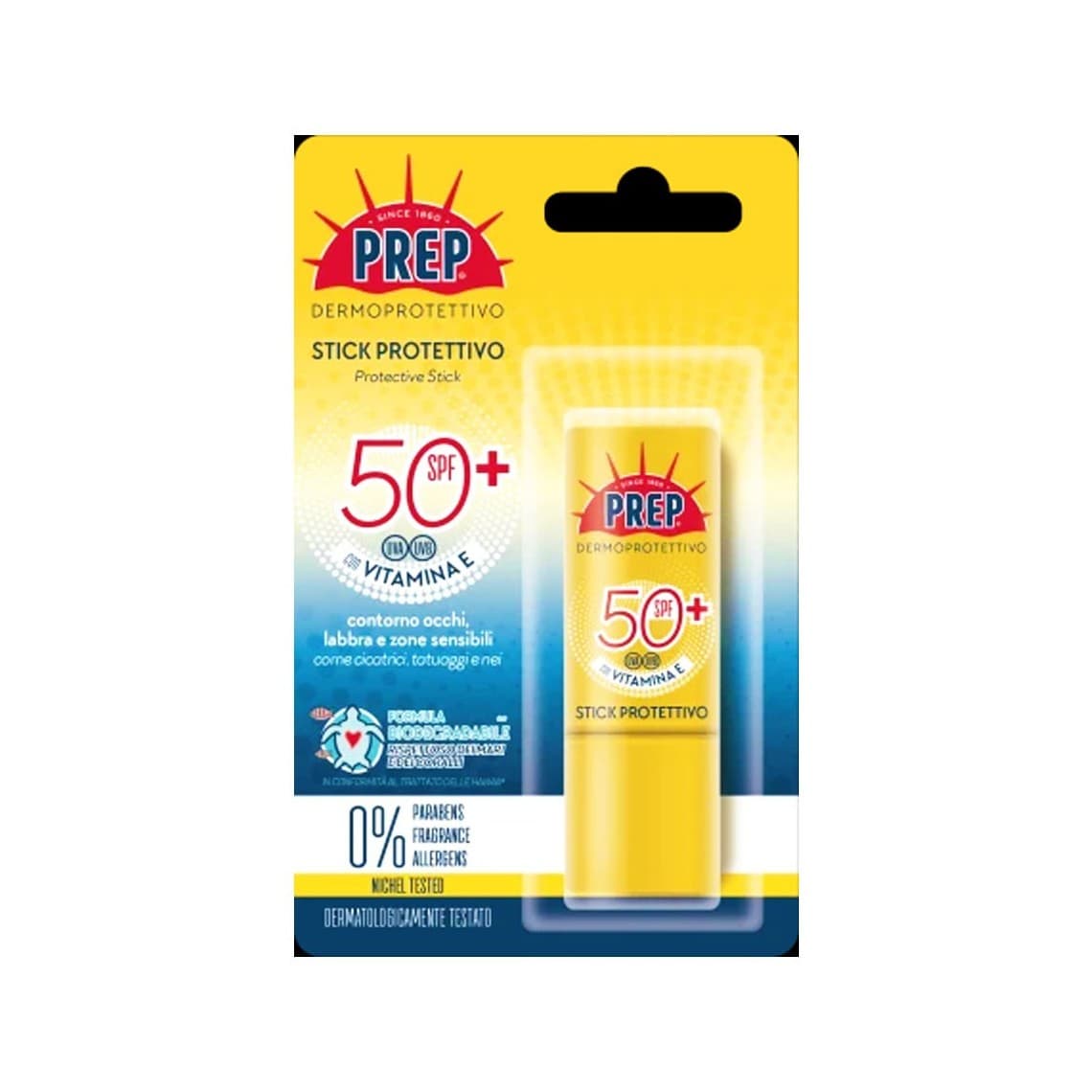 Prep Stick Solare SPF 50+ 12ml | Protezione Viso Zone Sensibili