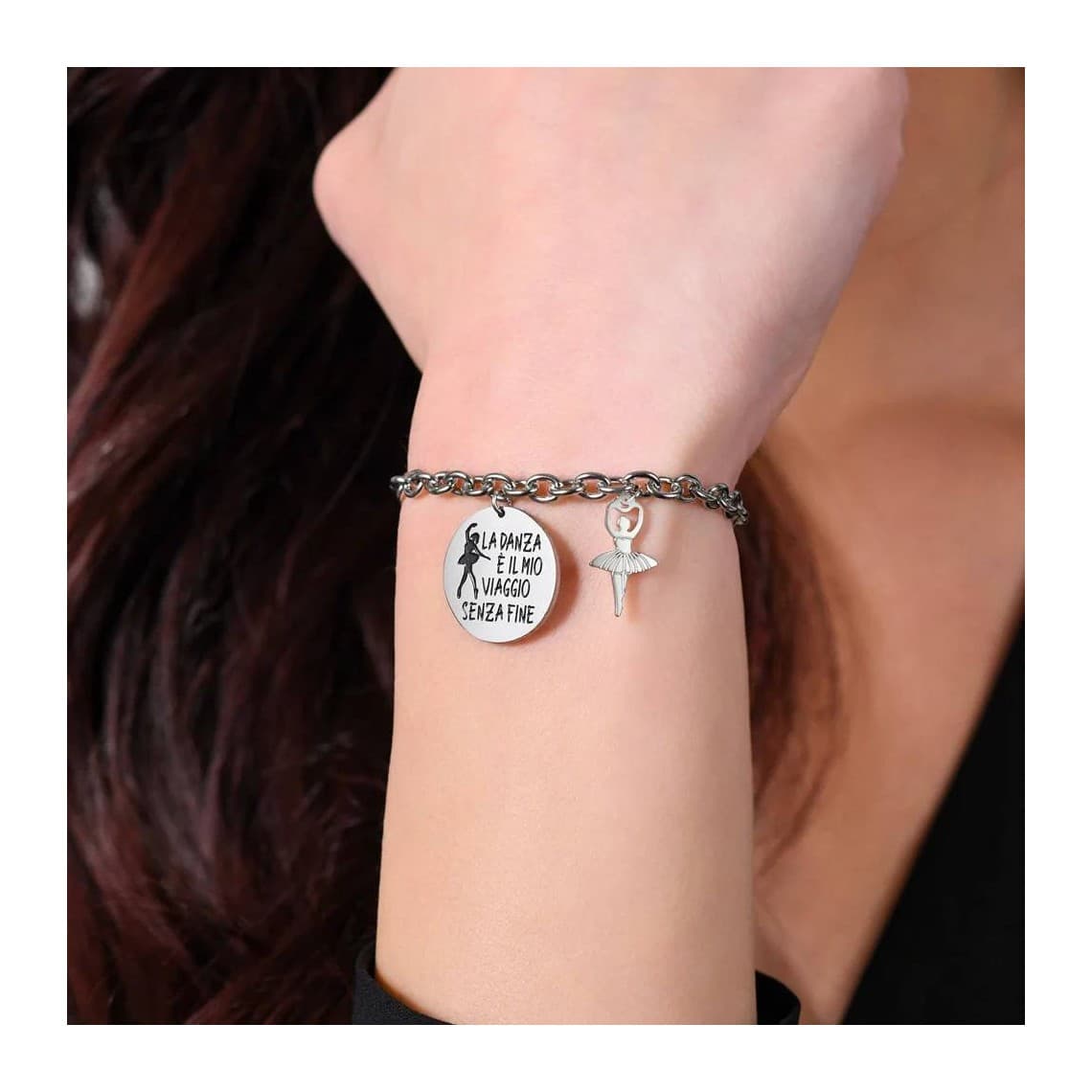 BRACCIALE DONNA IN ACCIAIO BALLERINA