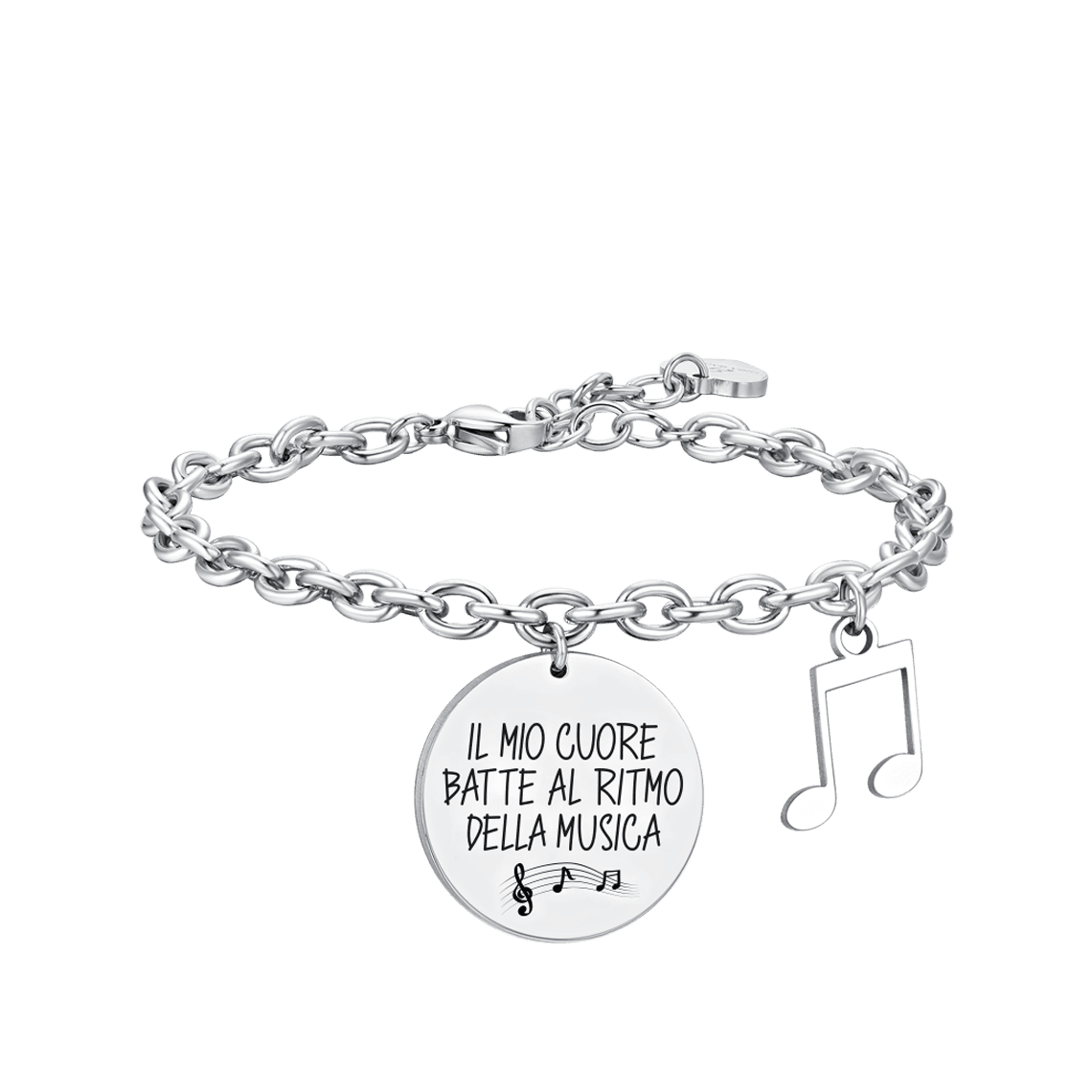 LUCA BARRA BRACCIALE DONNA IN ACCIAIO NOTA MUSICALE