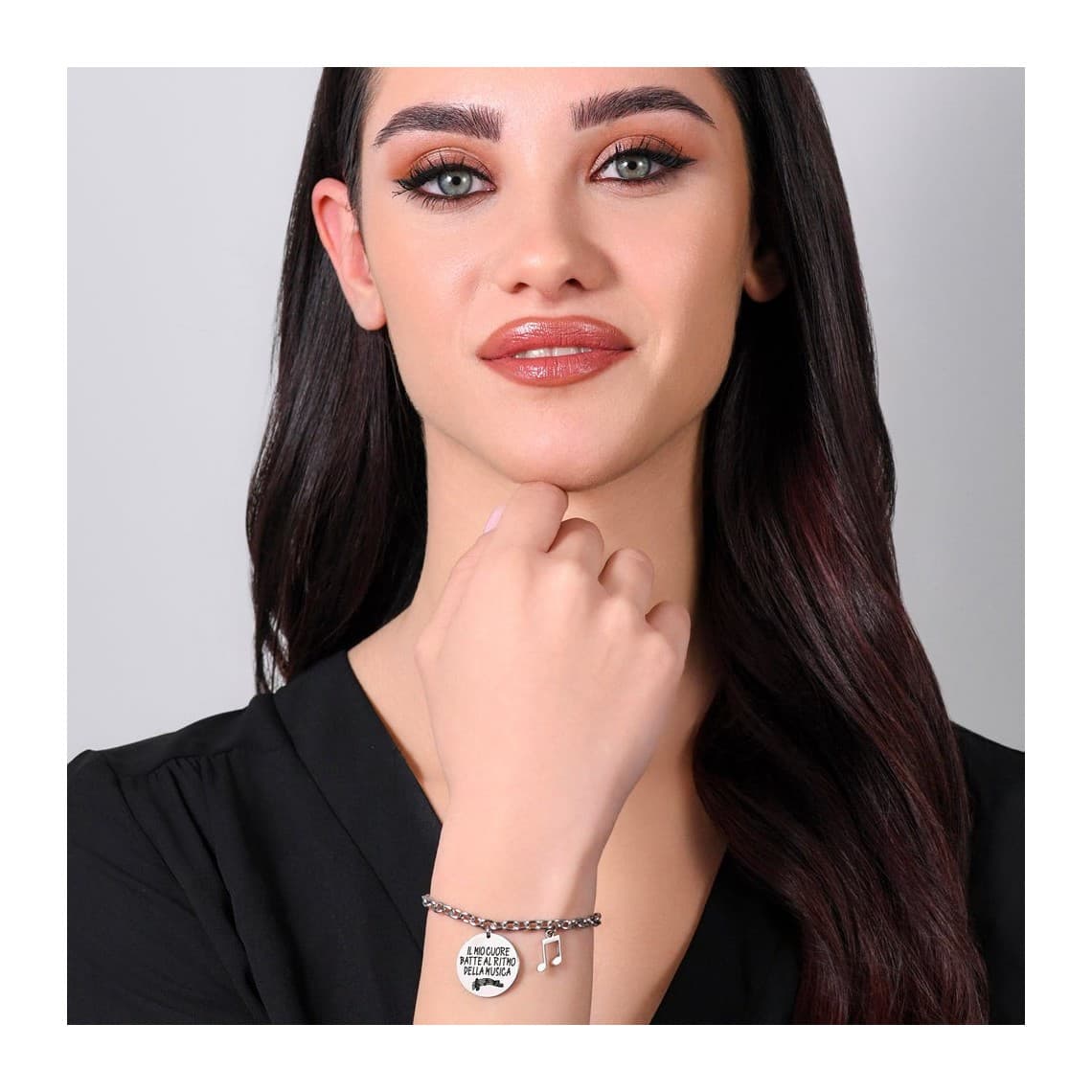BRACCIALE DONNA IN ACCIAIO NOTA MUSICALE