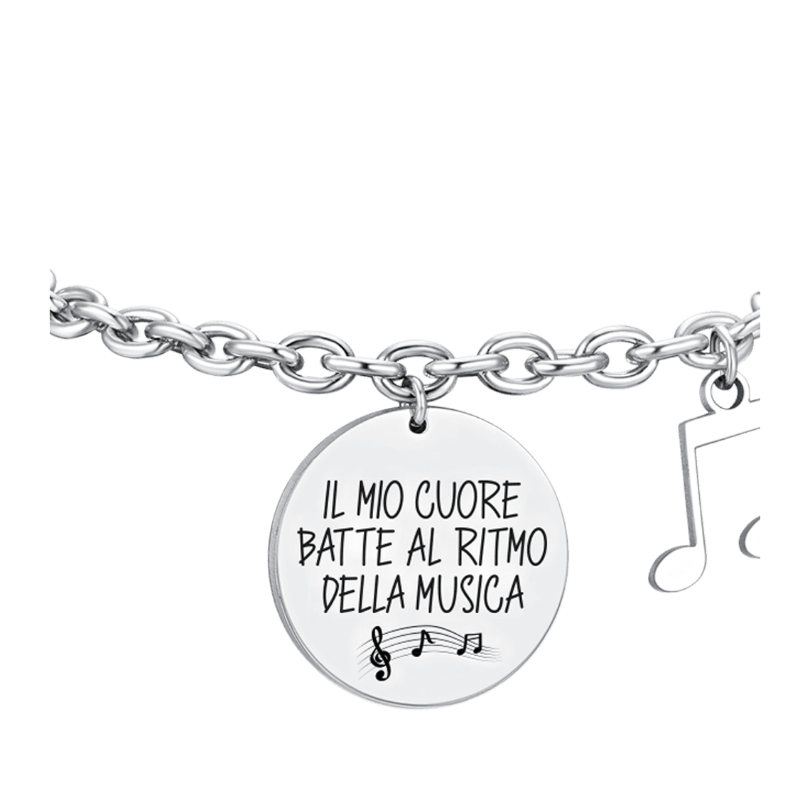 BRACCIALE DONNA IN ACCIAIO NOTA MUSICALE