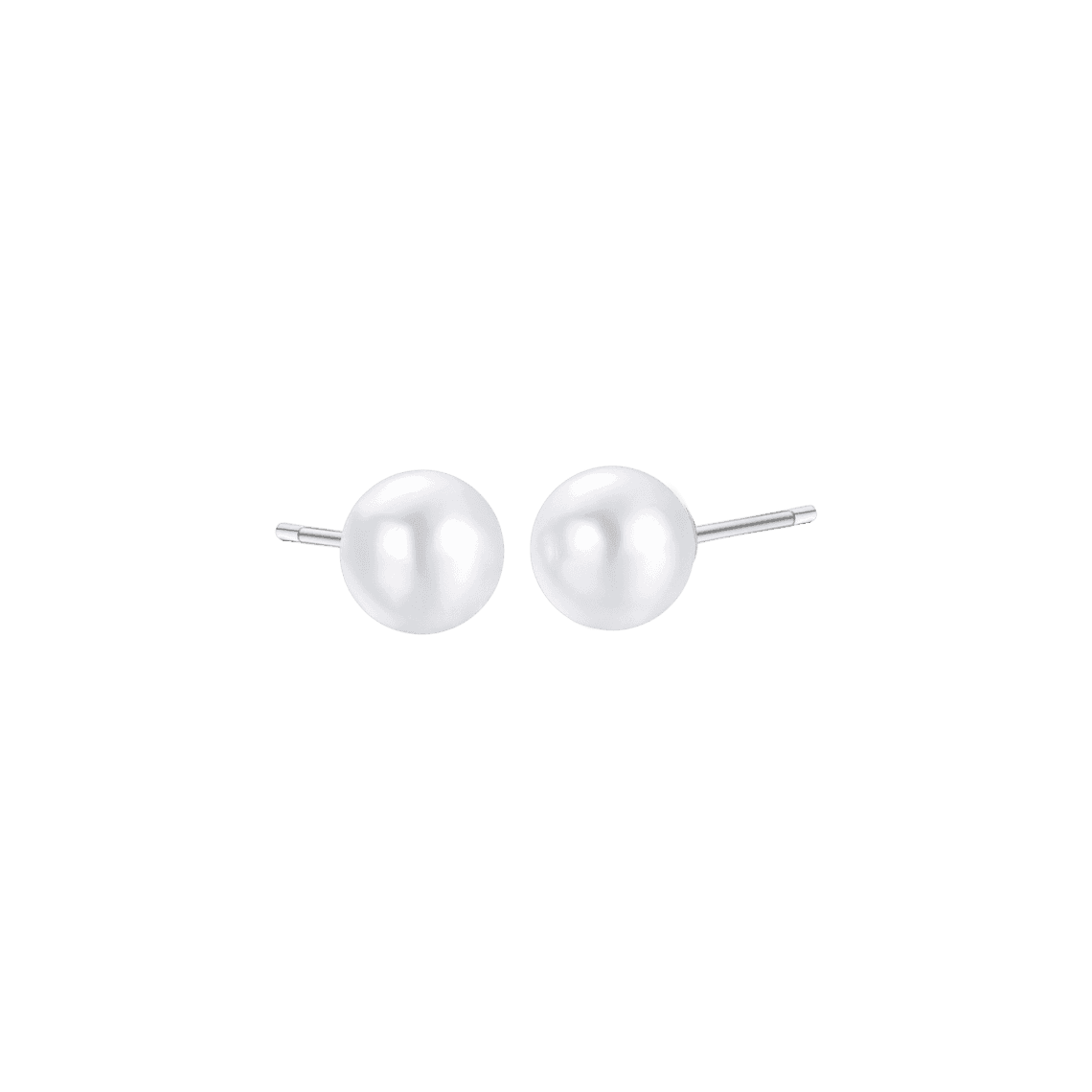 ORECCHINI DI PERLE DONNA IN ACCIAIO - 4MM