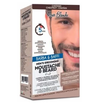 Renee Blanche Moustache&Beard Castano Barba e Baffi