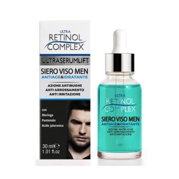 Retinol Complex Siero Viso Uomo Antiage e Idratante 30ml