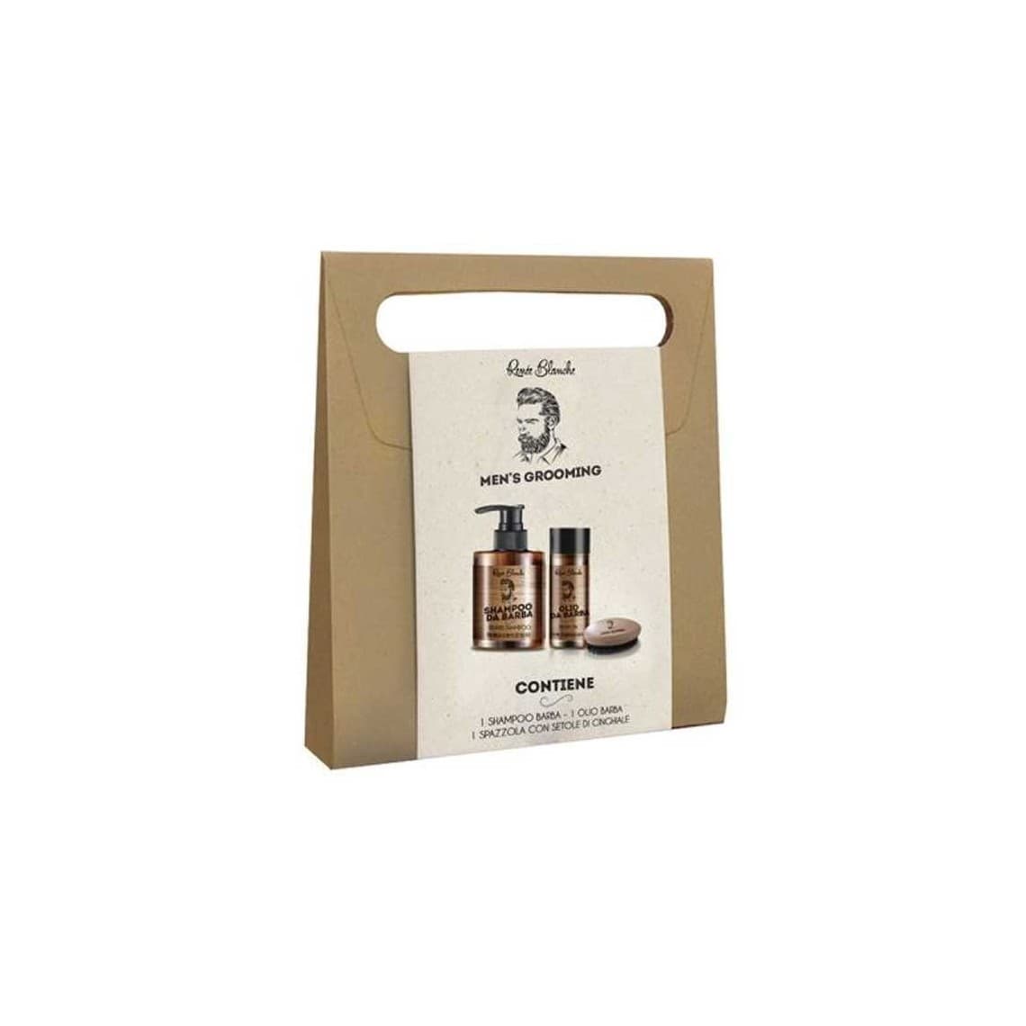 Shampoo da Barba 100ml, Olio da barba 50ml e Spazzola