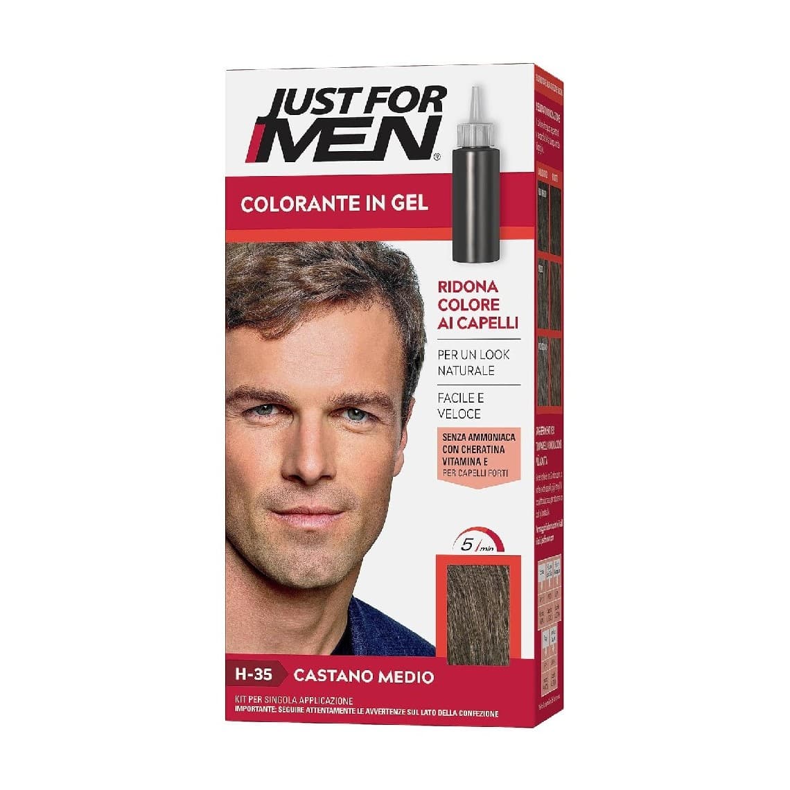 Just For Men Shampoo Colorante Castano Medio