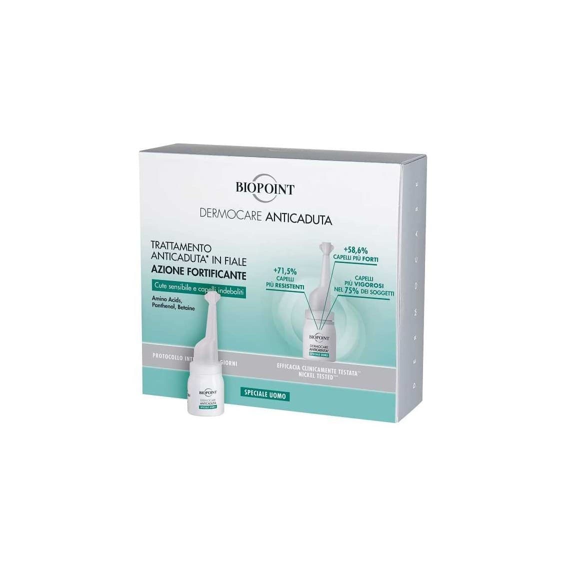 Biopoint Dermocare Anticaduta Uomo Fiale 20x6ml