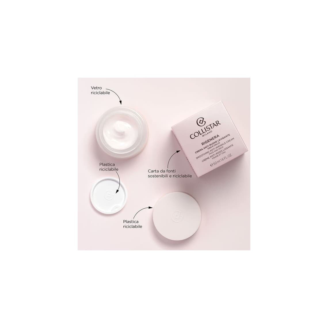 Collistar Rigenera Crema Anti Rughe Levigante Viso e Collo