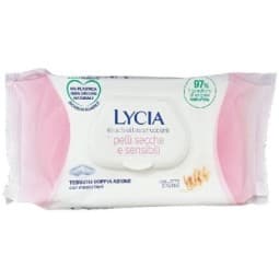 Lycia Salviettine Struccanti Pelli Secche e Sensibili 60 Pezzi