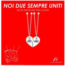 Collana Coppia in acciaio Ti Amo CK1968