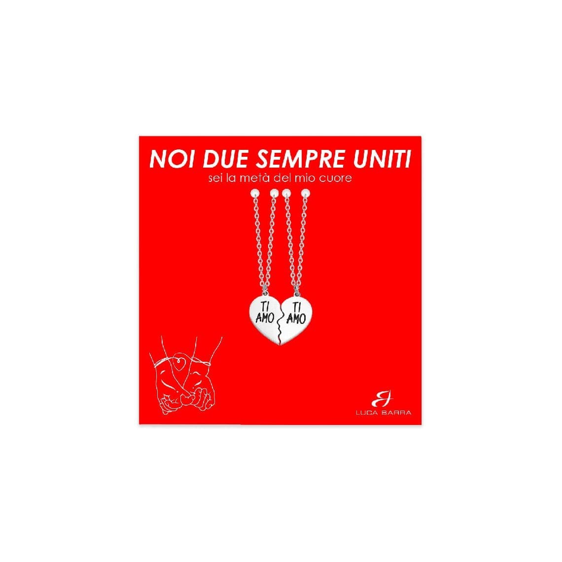 Collana Coppia in acciaio Ti Amo CK1968