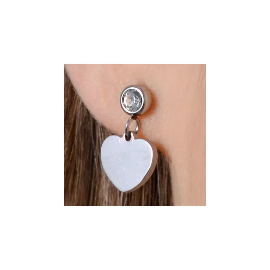 Orecchini Donna in acciaio con Cuore OK1339