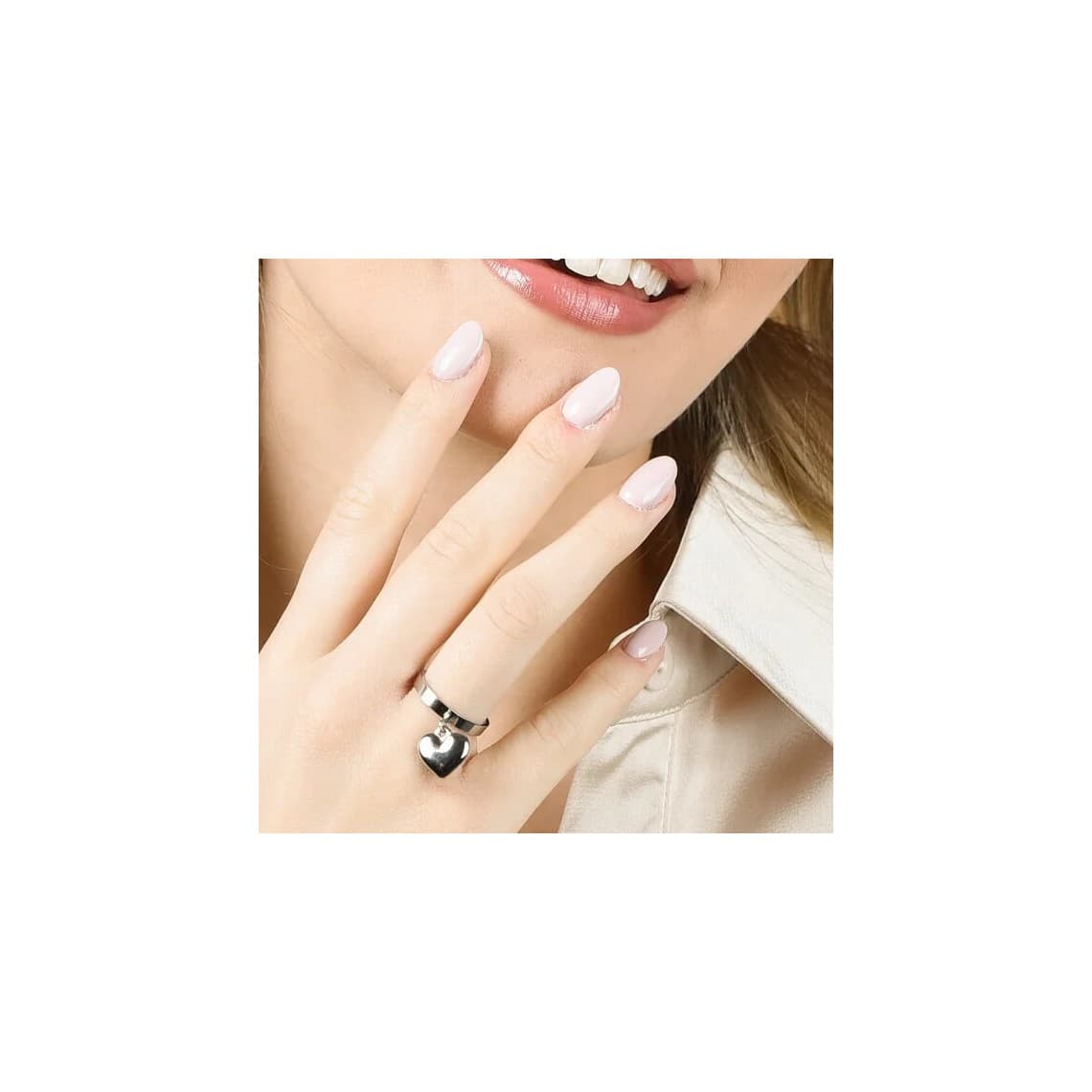 ANELLO DONNA IN ACCIAIO CON CUORE