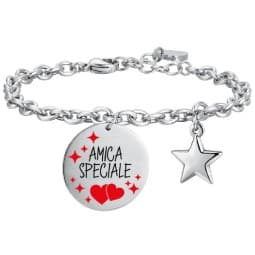 LUCA BARRA BRACCIALE DONNA IN ACCIAIO AMICA SPECIALE