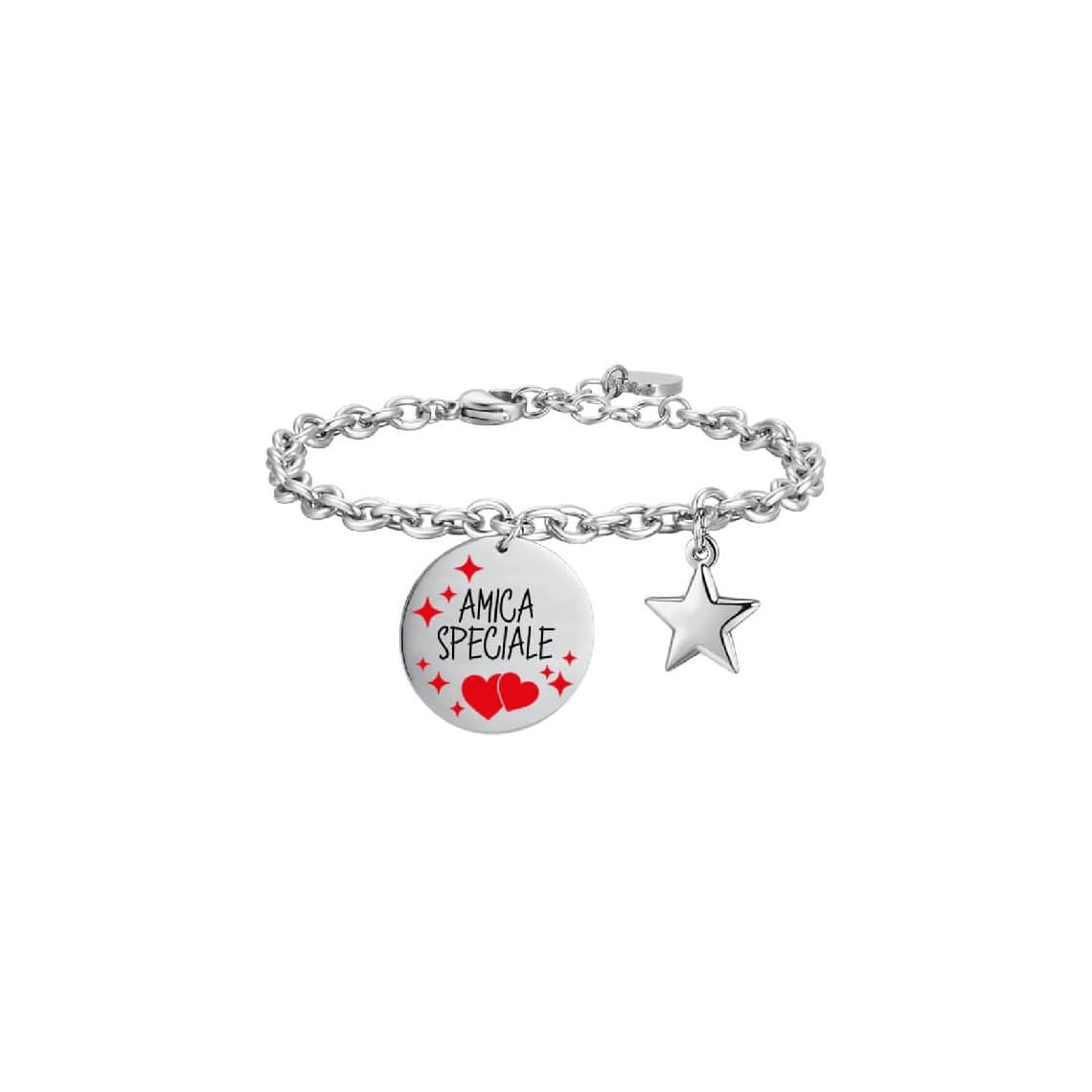LUCA BARRA BRACCIALE DONNA IN ACCIAIO AMICA SPECIALE