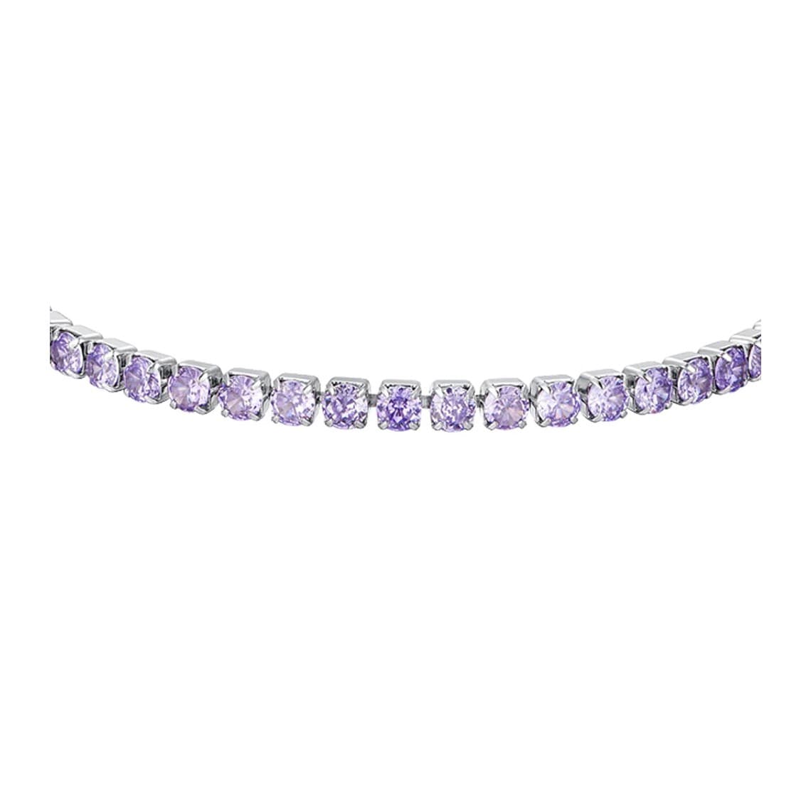 BRACCIALE TENNIS DONNA CRISTALLI VIOLA