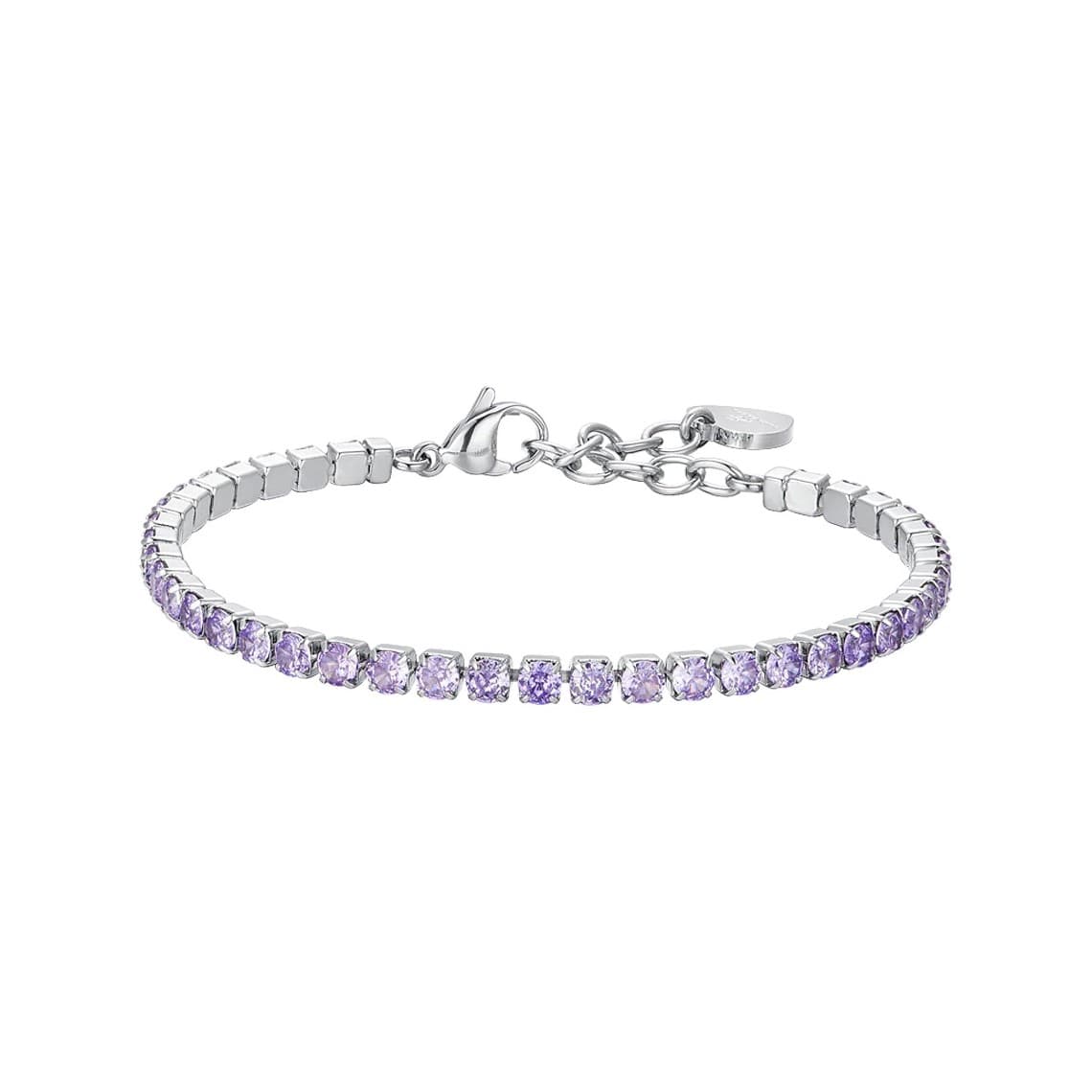 LUCA BARRA BRACCIALE TENNIS DONNA CRISTALLI VIOLA