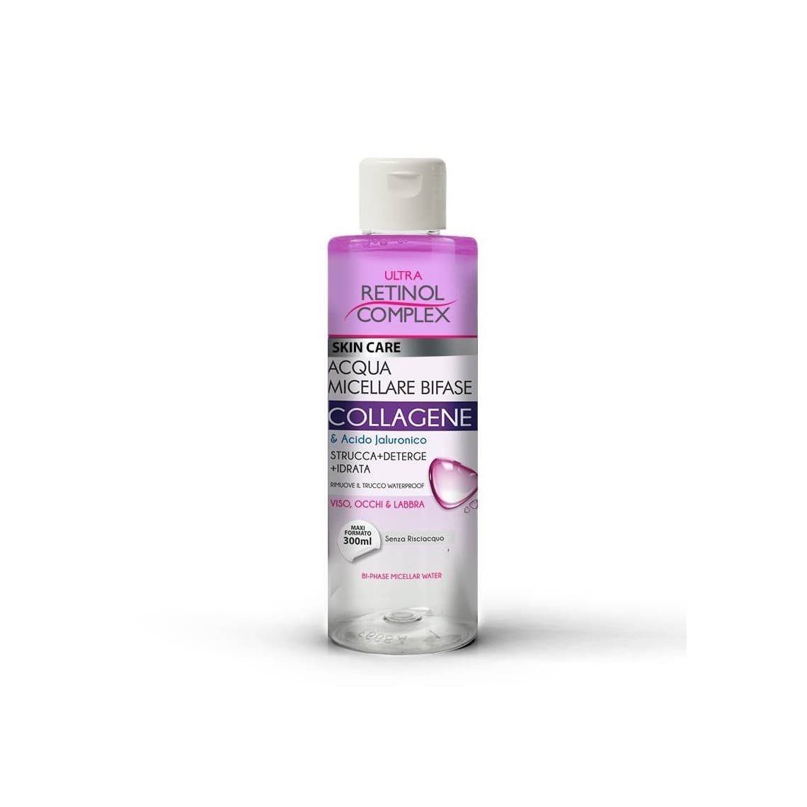 Acqua Micellare Bifase Collagene 300ml – Retinol Complex