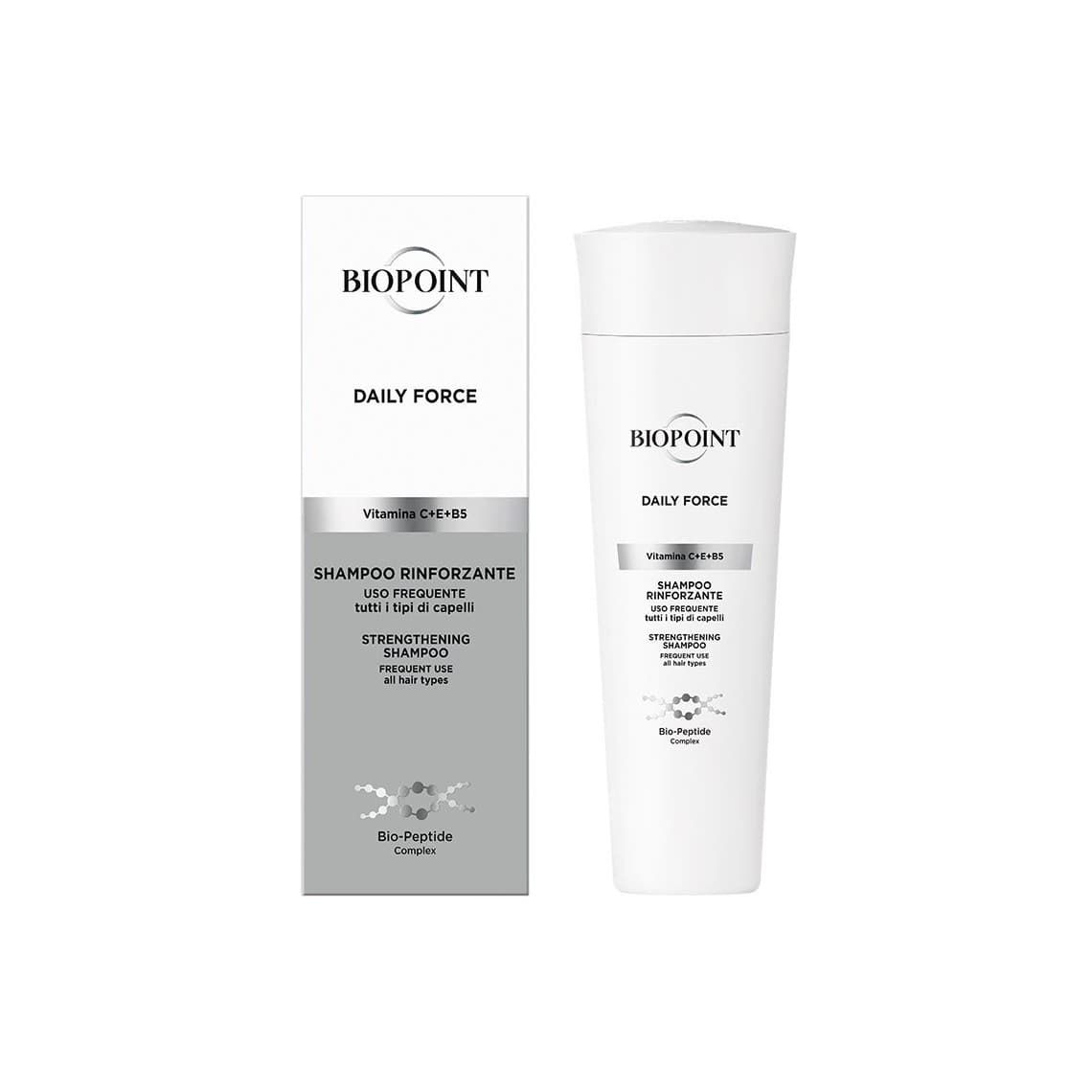Biopoint Shampoo Rinforzante Daily Force Uso Frequente 200ml