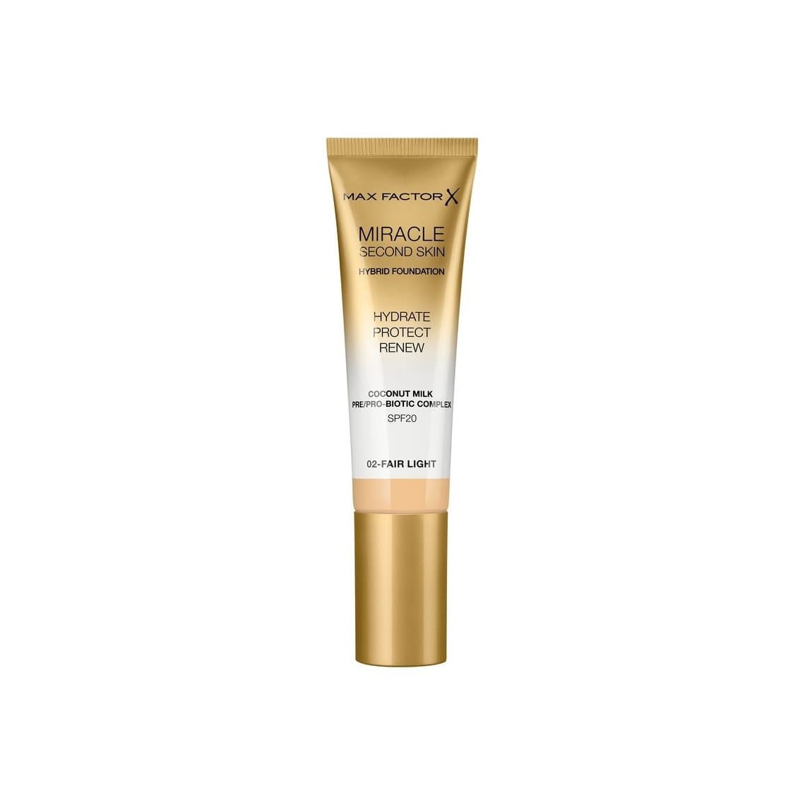 Maxfactor Fondotinta Miracle Second Skin con Latte di Cocco SPF20