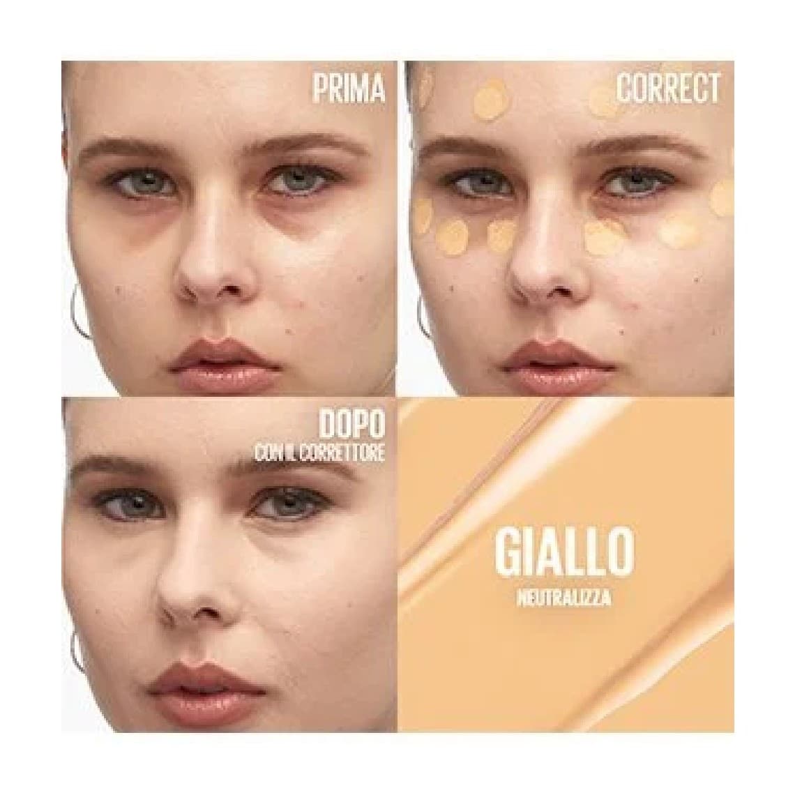 Correttore Cancella Eta Colorato Giallo