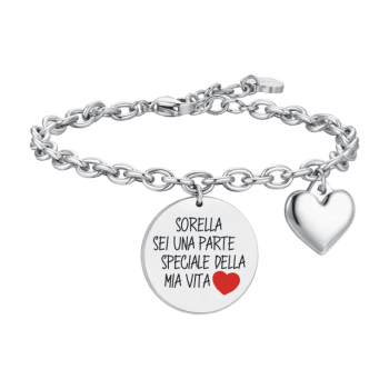 LUCA BARRA BRACCIALE DONNA IN ACCIAIO