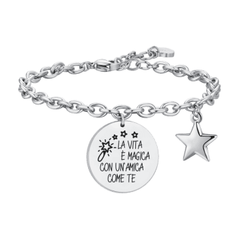 LUCA BARRA BRACCIALE DONNA IN ACCIAIO