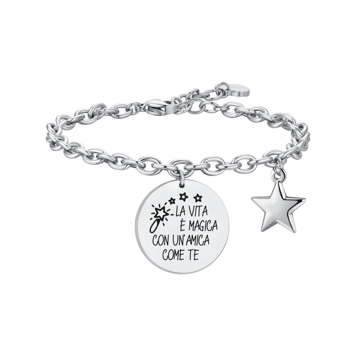 LUCA BARRA BRACCIALE DONNA IN ACCIAIO