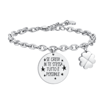 LUCA BARRA BRACCIALE DONNA IN ACCIAIO