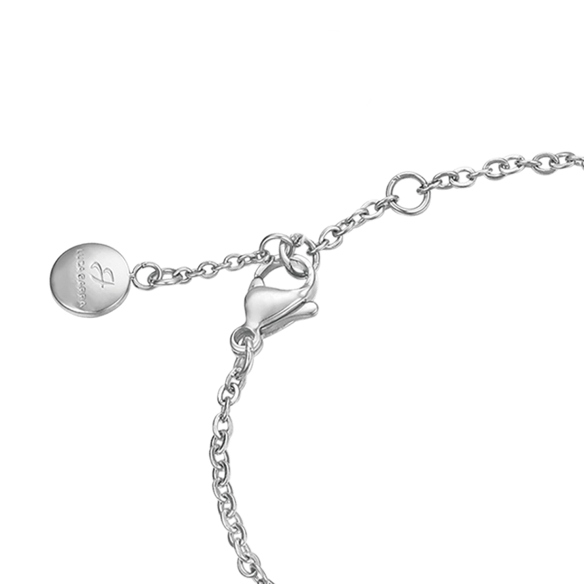 BRACCIALE DONNA IN ACCIAIO CON COCCINELLA E CRISTALLI BIANCHI