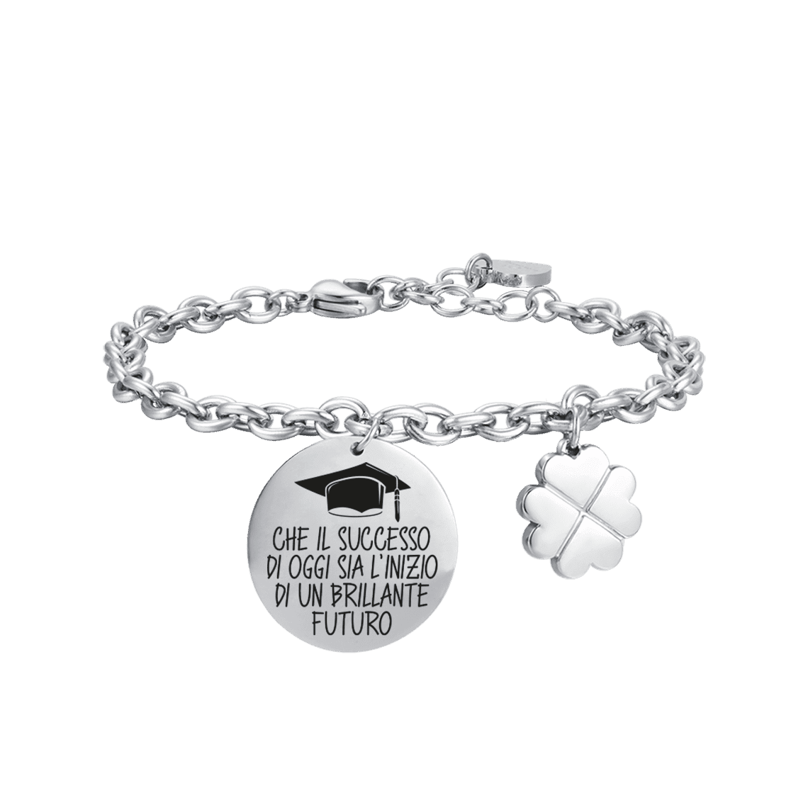 LUCA BARRA BRACCIALE DONNA IN ACCIAIO CHE IL SUCCESSO DI OGGI SIA L'INIZIO DI UN BRILLANTE