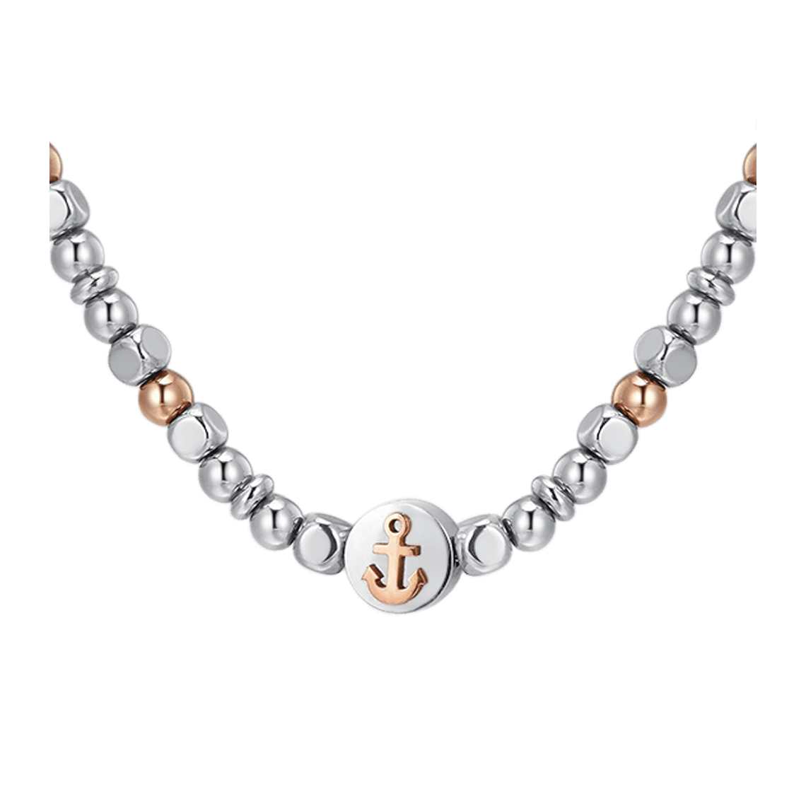 COLLANA UOMO IN ACCIAIO ANCORA IP ROSE GOLD