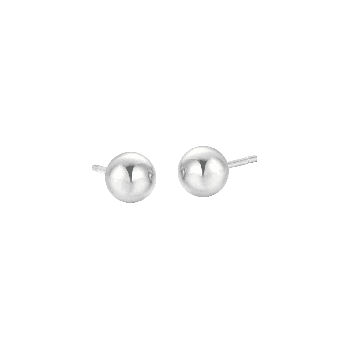 ORECCHINI DONNA IN ACCIAIO CON SFERA - 8MM