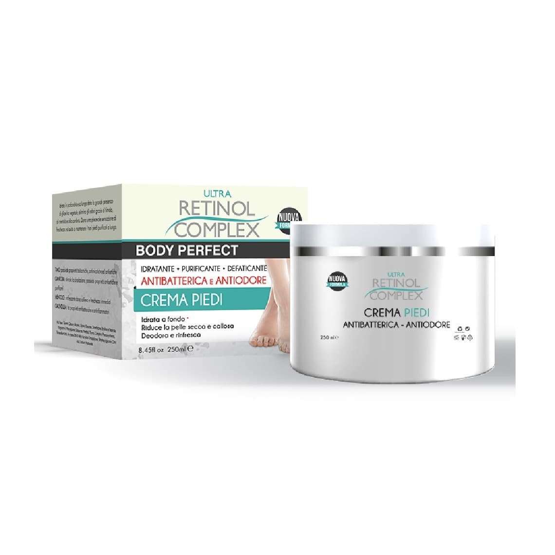 Retinol Complex Crema Piedi Antibatterica e Antiodore 250ml
