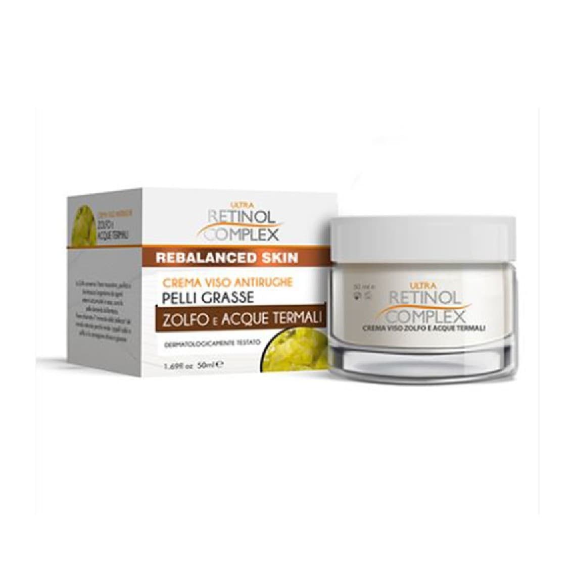 Retinol Complex Crema Viso al Zolfo e Acque Termali Pelli Grasse 50ml