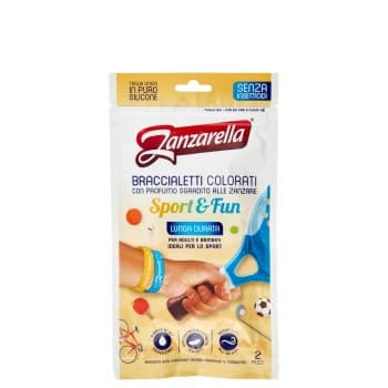 Zanzarella Braccialetti Colorati Sport e Fun Profumati 2 Pezzi