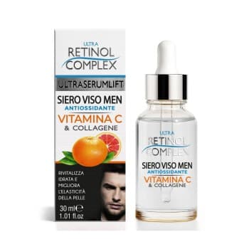 Retinol Complex Siero Viso Uomo Vitamina C e Collagene da 30ml