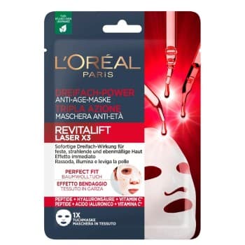 L'Oreal Revitalift Laser X3 Maschera Anti Età Tessuto