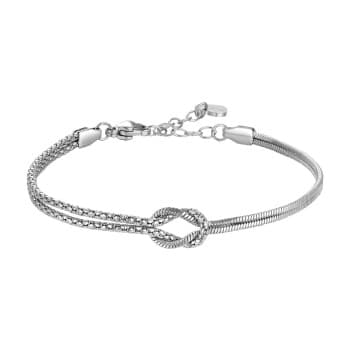 Luca Barra Bracciale Uomo in acciaio con nodo BA1924