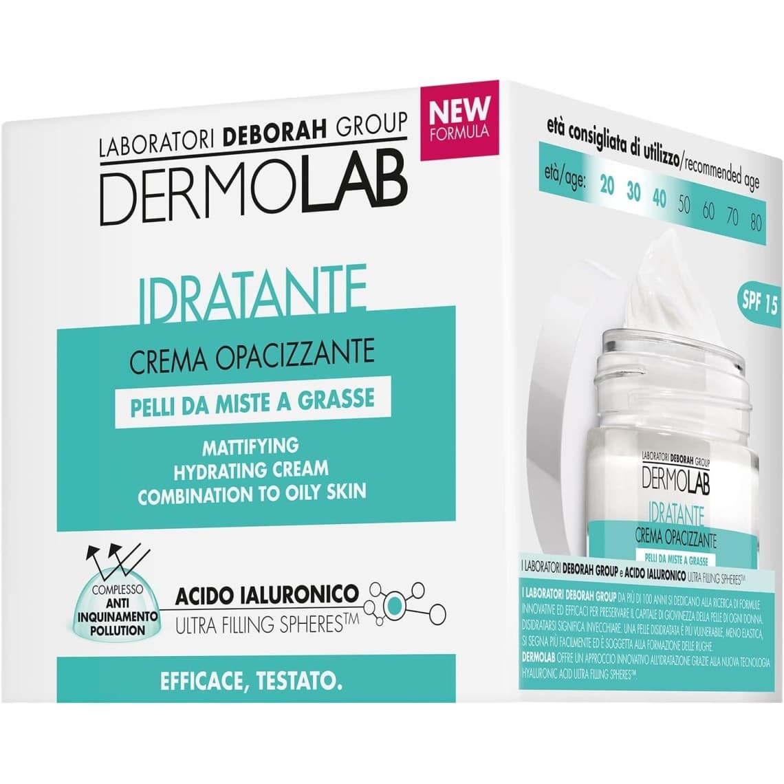 Crema Idratante Opacizzante Pelli Miste a Grasse