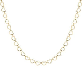 Luca Barra Collana Donna in Acciaio IP GOLD con Cuori CK2240