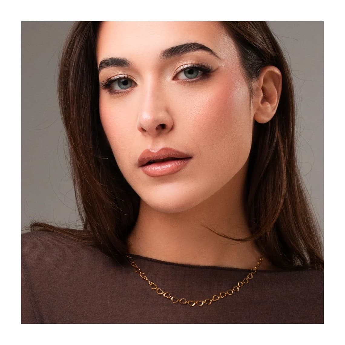 Collana Donna in Acciaio IP GOLD con Cuori CK2240