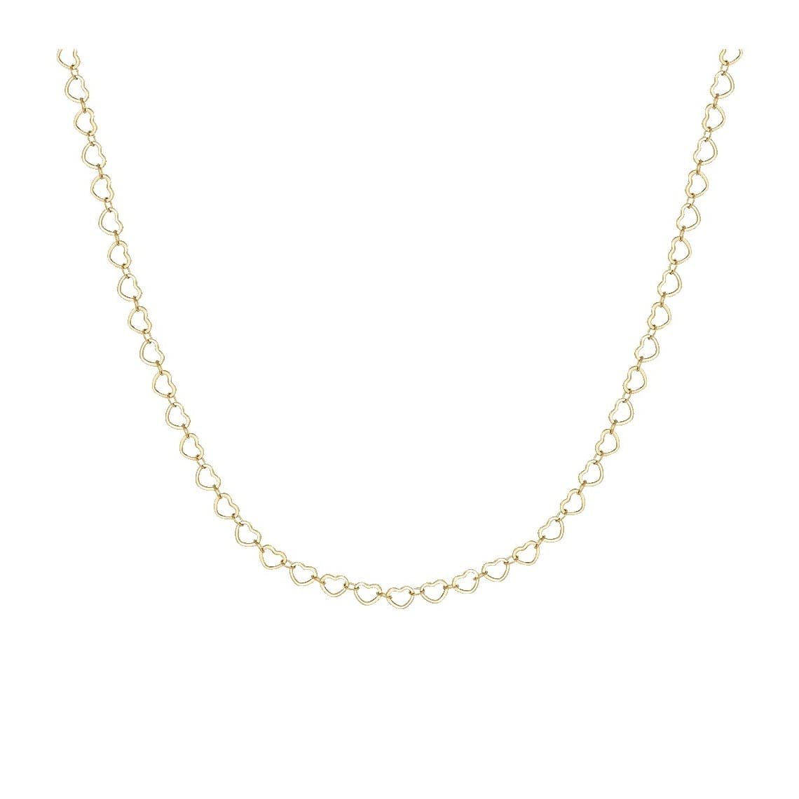 Luca Barra Collana Donna in Acciaio IP GOLD con Cuori CK2241