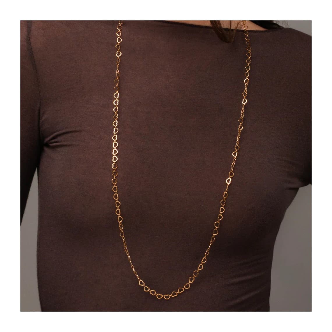 Collana Donna in Acciaio IP GOLD con Cuori CK2241