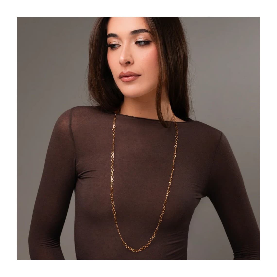 Collana Donna in Acciaio IP GOLD con Cuori CK2241